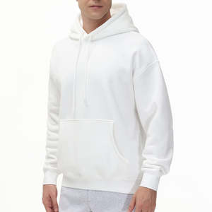 Pull à capuche en molleton de coton surdimensionné pour homme, nouvelle collection hiver, best-seller, avec poche - Grande taille - Product Image 3