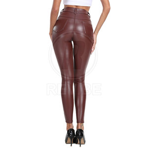 เลกกิ้งหนังผู้หญิงคลาสสิก เอวสูง ดีไซน์เรียบหรู สำหรับสไตล์ทันสมัย - Product Image 2