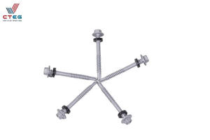 Tornillo autoperforante de cabeza hexagonal con recubrimiento Dacromet para conexión estructural de vigas de acero - Product Image 5