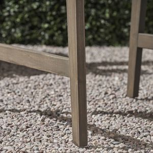 Set di 2 sedie da pranzo Adirondack in legno di acacia, resistenti alle intemperie, per patio esterno, finitura grigia - Product Image 3