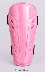 Espinilleras de Fútbol de EVA Rosa con Protección para Piernas y Cierres de Velcro - Product Image 2