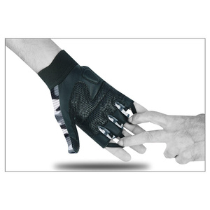 ถุงมือหนังแกะคุณภาพสูงแบบครึ่งนิ้ว ดีไซน์ใหม่ ทนต่อการเสียดสี กันน้ำ ระบายอากาศได้ดี แข็งแรง ทนทาน เหมาะสำหรับออกกำลังกาย - Product Image 4