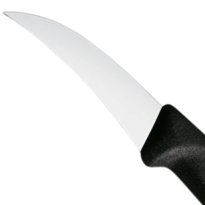 Cuchillos de Cocina Curvos con Mango Negro, Hoja Afilada de Acero Inoxidable, para Pelar Frutas y Verduras, Decorar y Cortar - Product Image 2