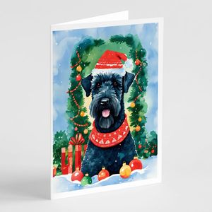 Kerry Blue Terrier Lunatique A7 Cartes de voeux de Noël Lot de 8 cartes vierges avec enveloppes Taille 5x7 - Product Image 1