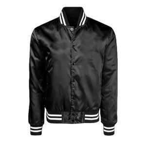 Chaqueta Bomber de Satén para Hombre, con Logotipo Personalizado, Tallas Grandes, Diseño a Cuadros, Invierno, Teñido Liso, Bordado, Reversible, Ecológica - Product Image 1