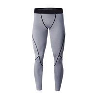 Leggings de compression pour hommes, athlétiques, pour la course, le sport, l'entraînement, respirants, antibactériens, sans coutures, à taille élastique