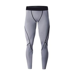Leggings de compression pour hommes, athlétiques, pour la course, le sport, l'entraînement, respirants, antibactériens, sans coutures, à taille élastique - Product Image 1