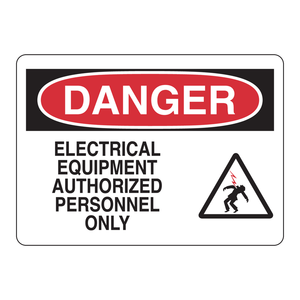 Panneau de signalisation de danger électrique - Personnel autorisé uniquement - Brady pour les laboratoires et les zones industrielles - Product Image 1