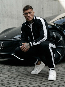 Conjunto Deportivo Ligero Casual de Primavera para Hombre, Estilo 2 en 1, Transpirable, de Poliéster/Nailon, Personalizable, Servicio OEM, Buen Precio - Product Image 3