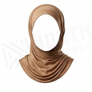 Hiyab de Chifón de Color Sólido para Mujer, Transpirable, para Uso Diario, Pañuelo Étnico - Product Image 2