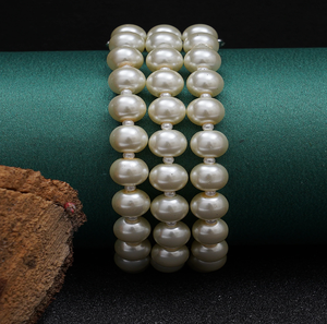 Lot de bracelets élastiques en perles acryliques translucides, transparentes et colorées, à prix de gros. - Product Image 6