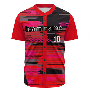 Camiseta de Béisbol Personalizada de Secado Rápido con Botones, Uniforme de Equipo de Béisbol de Poliéster - Product Image 5
