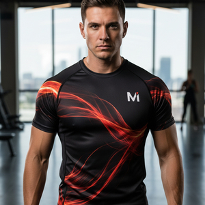 Factory Price Sublimated <b>Compression</b> <b>Shirt</b> Youth Adult Sizes Multi Color Athletic Stretch Training Gear - Product Image 6