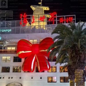 Nœud papillon géant LED gonflable personnalisé, modèle lumineux rouge, gonflable pour événement/<span class=keywords><strong>centre</strong></span> <span class=keywords><strong>commercial</strong></span>/Noël/décoration de fête/présentation de mariage - Product Image 6