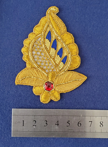 Patchs pour chapeaux, broderie artisanale, applique, patch pour vêtement, badge adhésif en toile, fil de soie doré, blazer personnalisé 3D lavable - Product Image 3