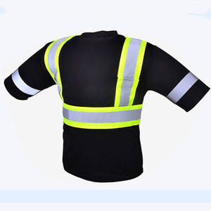 Chaleco de Seguridad Reflectante con Serigrafía, Detección de Agujas, Franjas Negras, Amarillas y Plateadas, para Adultos, Unisex, Material de Poliéster - Product Image 1