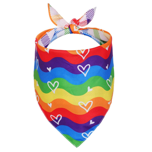 Wholesale Customizable Cotton Solid Dog Bandanna Top Quality Sublimation <b>Blank</b> <b>Pet</b> Scarf - Product Image 2