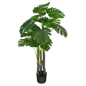 Palma Monstera Artificiale Realistica da 1,2 Metri per Decorazioni Interne - Product Image 1