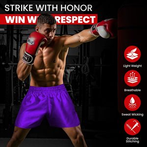 Shorts de boxe unisexes sur mesure OEM, arts martiaux, karaté, sublimation, ceinture élastique en satin, vente en gros, usine OEM, lot en gros - Product Image 3