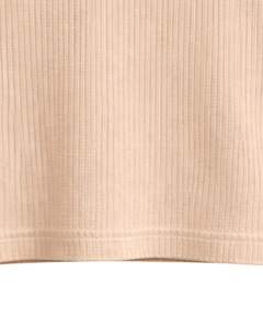 Top Corto Personalizado Beige Acanalado de Cuello Alto Sin Mangas para Mujer, Ajuste Delgado, Elástico, Casual, de Verano, Camiseta sin Mangas, Chaleco Básico de Moda - Product Image 4