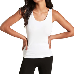 Débardeur sans manches personnalisé pour femme avec logo, respirant, pour l'été, tenue de fitness, motif uni, OEM/ODM, grandes tailles, prix abordable - Product Image 1