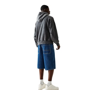 Sweat-shirt à capuche délavé pour homme, hiver 2024, dernier design avec technique de broderie, sweat-shirt tendance OEM, nouveau style pour homme - Product Image 2