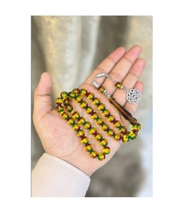 Accessoires de chapelet islamique en résine hautement satisfaisants, perles religieuses uniques faites à la main - Product Image 1