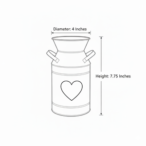 Maceta de Metal Galvanizado Estilo Rústico Vintage, Florero Retro Antiguo, Soporte para Plantas de Granja - Product Image 6