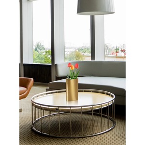 Minimalist Brass Tabletop <b>Vase</b> <b>Gold</b> Finish Holds Water For Housewarming Decor for Home Decor - Product Image 2