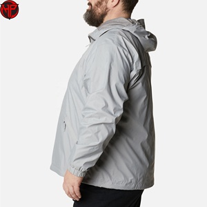 Veste coupe-vent imperméable à capuche pour homme Hexaplus Industries, tissu polyester/nylon, style décontracté d'hiver, fermeture éclair réglable - Product Image 4