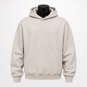 Sweat-shirt à capuche pour homme 100% coton French Terry Coupe classique Imprimé lettres sur la manche droite Vêtement décontracté pour l'automne - Product Image 1