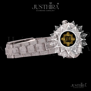 Reloj de Cuarzo con Diamantes de Moissanita y Acero Inoxidable de la Mejor Calidad, Elegante, Estilo Pulsera para Mujer, Cristal de Zafiro, Lujo Antiguo - Product Image 3