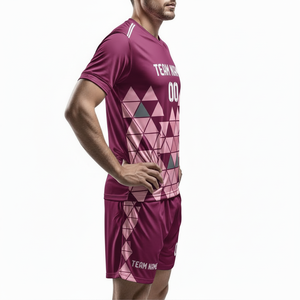 Cheap Price Jersey Football Wear Soccer Uniform for Men Team Kit Soccer Uniform Custom Made Soccer Shirt & Short - Product Image 3