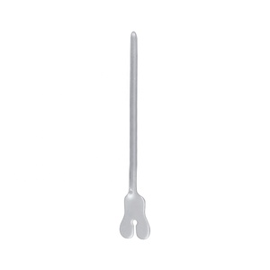Forceps chirurgical à pointe rainurée 140 mm, droit, en acier inoxydable, instrument manuel de gynécologie - Product Image 6