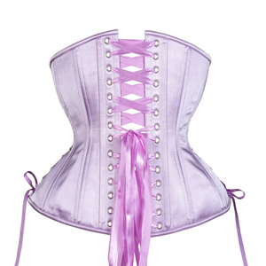 OEM Premium Quality Curvy Overbust Satin Front Busk Waist Steel Boned <b>Corset</b> Eco-Friendly Firm Control Supplier From Pakistan - Product Image 2