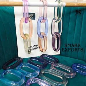 Acrylic Chain Link <b>Wall</b> Hanging Luxury Decorative Accent for Contemporary Living Room Home Office Interior Modern Resin Crafts - Product Image 5