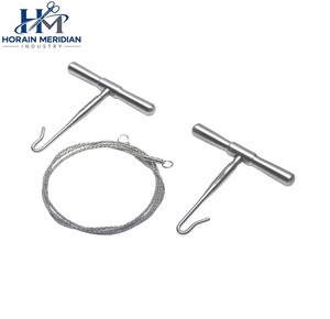 Fil de scie à os vétérinaire en acier inoxydable avec 2 poignées pour la chirurgie équine et le matériel chirurgical animal - Product Image 1