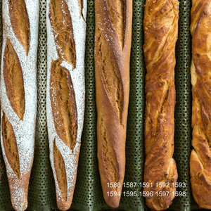 Bandeja para Baguettes ATLAS STAR de 4 Filas, de Aleación de Aluminio, 600x400, con Revestimiento de PTFE, para Hornear Pan Francés, Apta para Horno/Tostadora, Color Negro - Product Image 5