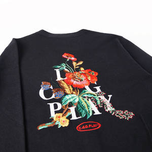 Cardigan en coton brodé de roses rouges, veste <span class=keywords><strong>pull</strong></span>, design tendance automne, sur mesure, <span class=keywords><strong>pull</strong></span> haut de gamme - Product Image 3