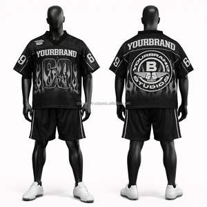 Camiseta de Fútbol Americano Auténtica al por Mayor, Estilo Drift, Color Dorado Vegas, Verde y Blanco, Malla Transpirable, Manga Corta - Product Image 6