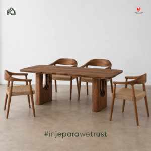 Mesa de Comedor de Madera Sólida Personalizada, Mesa Moderna de Madera para Restaurante, Hotel, Villa, Hogar, Muebles al por Mayor, Proveedor OEM ODM - Product Image 6