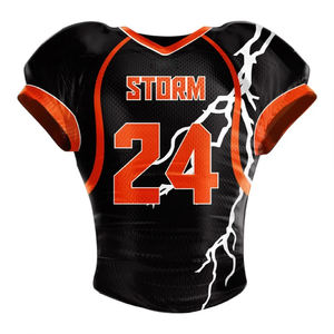 Maillot de football américain professionnel personnalisé avec logo, vêtements d'équipe sublimés en polyester respirant à séchage rapide, fabricant de vêtements de sport - Product Image 1