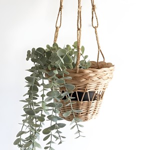 Handwoven rattan <b>hanging</b> plant stand accessories for indoor plants high quality planter <b>basket</b> - Product Image 3