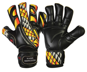 Gants de gardien de but haute adhérence, professionnels, en latex allemand personnalisé, pour entraînement et match, protection des doigts, fabrication de qualité. - Product Image 5