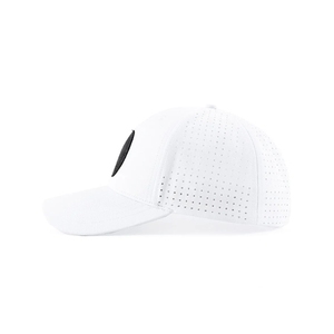 Gorra de Béisbol al por Mayor con Etiqueta Privada, Impermeable, Transpirable, de Secado Rápido, con Logotipo de Parche Tejido Personalizado y Agujeros Perforados Cortados con Láser - Product Image 3