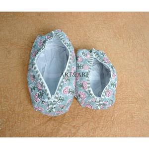 Handmade Reusable 3-Piece Large Multifunction Vanity <b>Case</b> Zipper Set Sustainable Indian White Diagonal Stripe Block Printed - Product Image 6