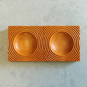 Best Seller Wooden Double <b>Cookie</b> Stamp Mold Concentric Circle Embossed Biscuit Press Handmade Baking <b>Tool</b> Export Quality Set - Product Image 1