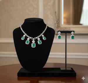 Ensemble de colliers pour femmes en laiton à l'aspect perle classique avec finition élégante et durable pour les mariages, les festivals et les événements formels - Product Image 4