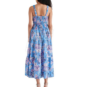 Robe de plage florale pour femmes, tenue d'été ample et légère, décontractée, pour les vacances, les voyages et la plage - Product Image 4