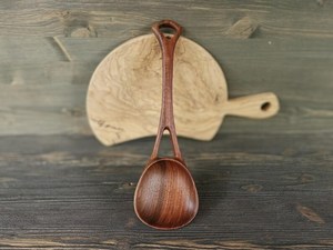 Cuchara para Servir de Madera de Acacia Pulida a Mano HASAN CRAFT, Diseño de Lujo, Utensilio de Cocina Ecológico para Fiestas y Bodas - Product Image 4
